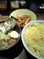 「チャーシューつけめん（中盛・脂多目）+メンマ」@東池袋大勝軒 吉祥寺店の写真