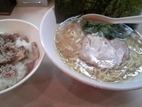 「Bセット（ラーメン+チャーシュー丼）」@横浜家系らーめん 幸家 勝どき店の写真