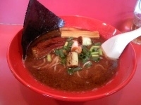 「土曜日限定・焦がし醤油+替え玉」@笑堂の写真