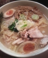 「自然洞ラーメン味噌（大盛）+味玉」@自然洞 麺舗の写真