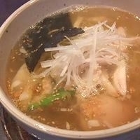 「白鶏麺 + 烏龍煮玉子」@屋台らーめん 鷹流 高田馬場店の写真