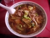 「肉そば+餃子」@西遊記の写真