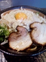 「ガツンと男のまぜそば（限定）」@らーめん 瞠 恵比寿店の写真