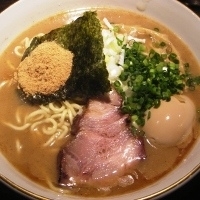 「真空そば+味玉」@喜元門 本店の写真