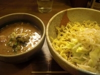 「山椒辛味噌つけめん（中盛サービス）900円」@むろやの写真