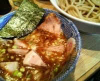 「あつもり 大盛り 半チャーシュー」@くり山の写真