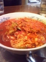 「超超辛カルビクッパラーメン」@焼肉大野屋 ビビンバandクッパ(辛ラーメン)専門店の写真