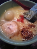 「味玉ラーメン（太麺,麺固め・味普通） 780円」@麺匠 むさし坊 武蔵浦和本店の写真