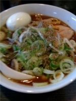 「焼豚ソバ（並）+半熟たまご+ネギ（小）」@焼豚ソバ 黒ナベの写真