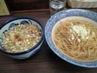 「つけそば普通盛 （あつもり）750円」@頓知房の写真