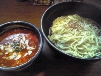 「アーモンド担々つけ麺あつもり激辛（900円）」@和風つけ麺 轍の写真