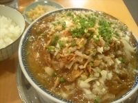 「ラーナビ限定 背脂カレー+半ライス（880円+100円）」@らーめん 凌駕の写真