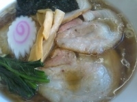 「白河風チャーシューメン（平打ち手もみ麺）850円」@手打ラーメン ちゃまの写真