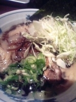 「黒らぅめん+明太子ごはん」@三代目 ◯助 MARUSUKEの写真