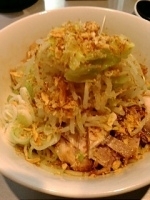 「油そば（並）昼限定+味玉」@つけめん102 大宮店の写真