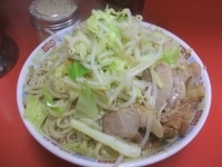 「大ラーメン豚ダブル+ニンニク」@ラーメン二郎 ひばりヶ丘駅前店の写真