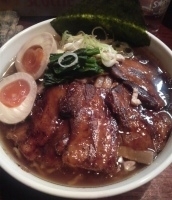 「チャーシュー麺（白）+味玉+乱切りチャーシュー」@自然洞 麺舗の写真