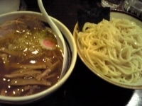 「チャーシューつけ麺（中盛）+メンマ」@大勝軒 十五夜 新宿御苑店の写真