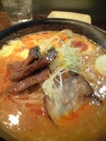 「ガーリックバターとピリ辛みそらあめん」@らーめん 瞠 恵比寿店の写真