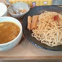 「カレーつけ麺 + 大盛り +ライス（無料） ￥850」@とろ肉つけ麺 魚とんの写真