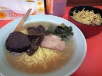 「ラーメン+ネギ丼（450円+300円）」@ラーメンショップ 川崎水沢店の写真