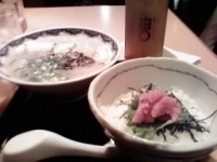 「ラーメン+明太子ご飯セット+替え玉（830円）」@由丸 駿河台店の写真