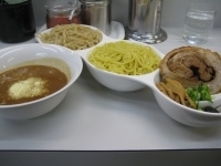 「鶏白湯味噌つけ麺麺」@タンポポの写真