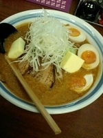 「とろ味噌（大）味玉&バタートッピング」@麺屋 だいちゃんの写真