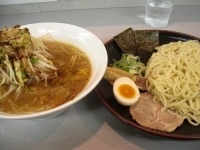 「温野菜つけ麺・柚子（野菜大盛）750円」@広輪坊 松戸店の写真