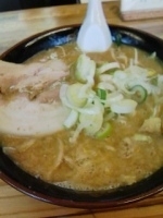 「みそらーめん（ギタギタ）700円」@こってりらーめん なりたけ 津田沼店の写真