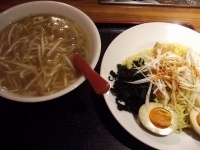 「中華つけめん+餃子」@和香佐の写真