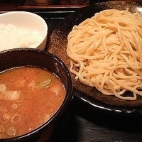 「正油つけ麺・大盛り + 半ライス（無料） ￥700」@つけ麺 さとうの写真