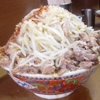 「ドカ盛豚ダブルラーメン 1,000円 + ドカ盛麺増し 100円」@ラーメン二郎 高田馬場店の写真