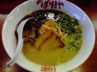 「黒こてめん（粉落とし）+替え玉（粉落とし）」@ばりきや 高崎店の写真