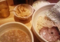 「つけ麺 + メンマ + ねぎ」@○心厨房の写真