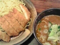 「【限定】チキンカツつけ麺（カレー味）大盛り（880円）」@つけ麺 大臣の写真