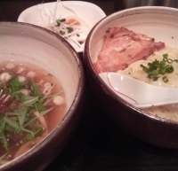 「MURASAKI（醤油つけ麺）+魚玉+炭焼チャーシュー」@麺屋宗 -sou- 高田馬場本店の写真