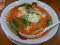 「太陽のチーズラーメン 780円 + らあリゾ 150円」@太陽のトマト麺 四谷2丁目店の写真