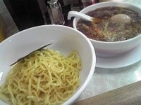 「つけ麺少なめ+味玉750円」@弘前軒の写真