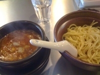 「極濃海老つけ麺+味玉（850円）」@紅蓮の写真