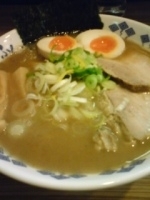 「重厚中華そば+漬け玉子」@重厚煮干中華そば 大ふく屋 赤羽店の写真