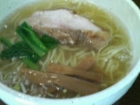 「塩ラーメン（中太手もみ麺）ぶた丼セット=1,000円」@らーめん 美学屋の写真