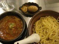 「極濃海老つけ麺（中）+味付け玉子」@紅蓮の写真