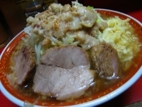 「大ラーメン（野菜マシマシ・ニンニクマシマシ・アブラ）」@ラーメン二郎 上野毛店の写真