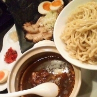 「鍋焼カレチーつけめん+特盛+全部乗せ」@東神田ら〜めんの写真