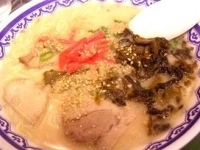 「辛し高菜ラーメン」@長浜屋台 一心亭 本店の写真