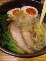 「塩しろ八麺（中盛） 890円+60円=950円」@旬麺しろ八の写真