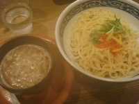 「秋刀魚鶏白湯つけ麺+チャーシュー飯」@つけ麺生粋 四日坊主 水道橋店の写真