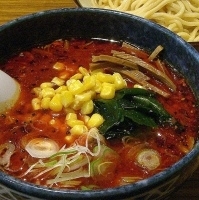 「辛味噌つけ麺(超辛・小盛り)¥850」@麺や. 大蔵の写真
