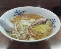 「ラーメン650円 3こぎょうざ250円」@らーめん よか楼 （上尾店?）の写真